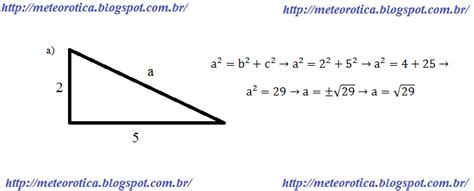 M E T E O R O T I C A Exercícios Resolvidos sobre o Teorema de Pitágoras