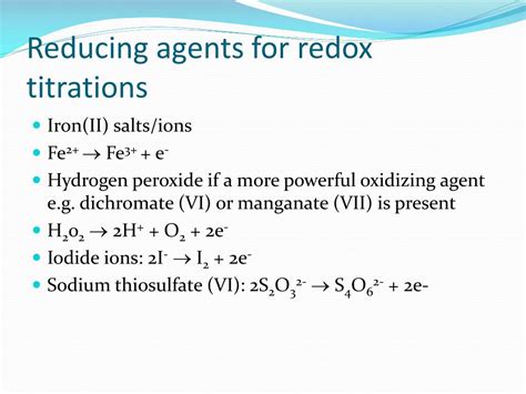 Ppt Balancing Redox Equations In Acidic Conditions Powerpoint