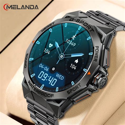 MELANDA-1-43-AMOLED-HD-Bluetooth-Call-Smart-Watch-Men-Sports-Fitness ...