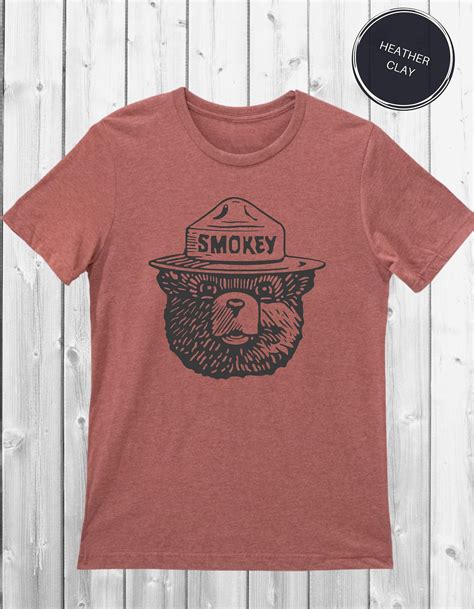 Smokey The Bear Vintage T Shirt Retro Hiking Tee Camping Etsy