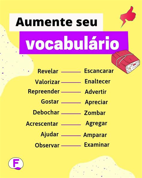 Palavras Para Aumentar O Vocabulário - VOCABULÁRIO - Aprenda novas palavras em espanhol | Dicas para estudar ...