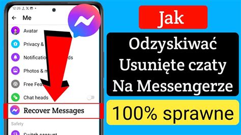 Jak odzyskać usunięte wiadomości na Messengerze 2024 YouTube