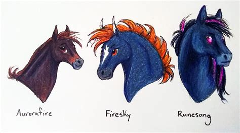 First Three SSO Horses by HCWhitArt on DeviantArt