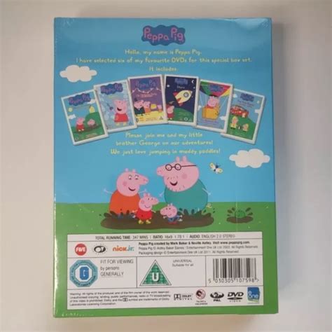 Peppa Pig Dvd Box Set Kids Tv Cartoons 6 Dvds New Region 2 £1000