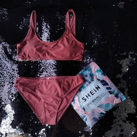 Bnew Shein Bikini Shein Swimsuit Brown Swimsuit Bikini Set Brown Swimsuit Aesthetic Swimsuit