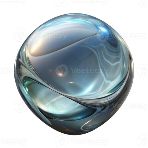 beautiful modern Distorted Glass Reflection Cutout Isolated Element