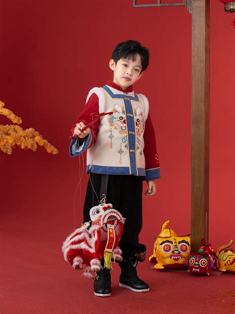 Chinese New year Clothing Boys Hanfu Tang Suit