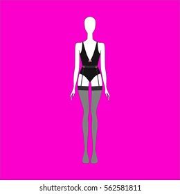 Lingerie Lingerie Set Drawn Vector Panties Stock Vector Royalty Free Shutterstock