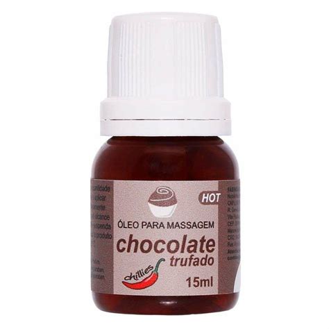 Gel Térmico p Sexo Oral HOT Sabor Chocolate Trufado Beijável ml Esquenta e Excita Chillies