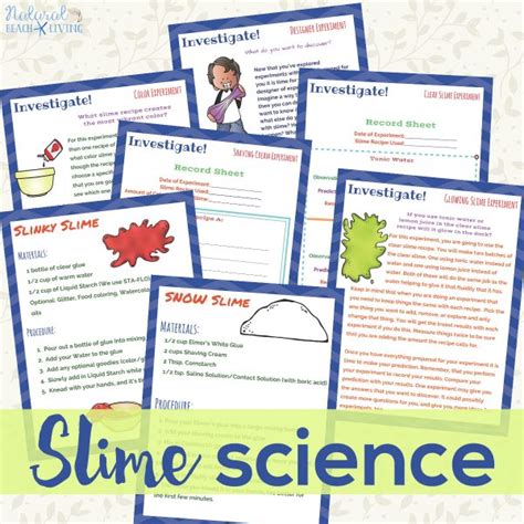 Slime Science Experiments with Slime Recipes - Natural Beach Living