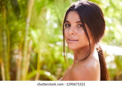 Beautiful Brunette Ponytail Portrait Stock Photo 1290671521 Shutterstock