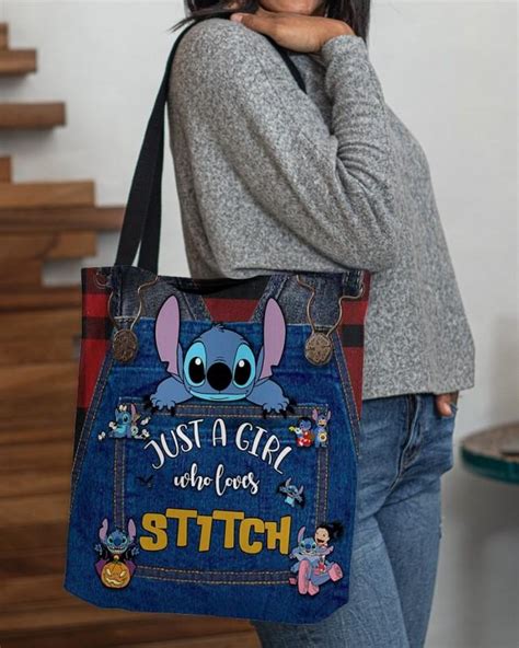 Stitch Tote Bag Lilo And Stitch Tote Bag Love Stitch Handbag Stitch