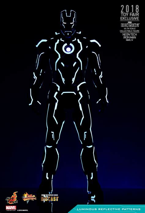 Iron Man 2 Neon Tech Iron Man Mark IV 1 6 Hot Toys