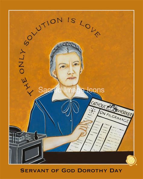 Servant of God Dorothy Day Icon Print - Sacred Image Icons