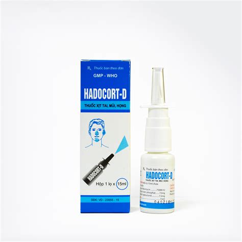 Thuốc xịt Tai, Mũi Họng Hadocort-D | DƯỢC PHẨM VINH GIA - Sức khỏe cho ...