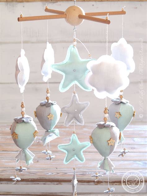 Hot Air Balloon Baby Mobile Hot Air Balloon Nursery Hot Air Etsy