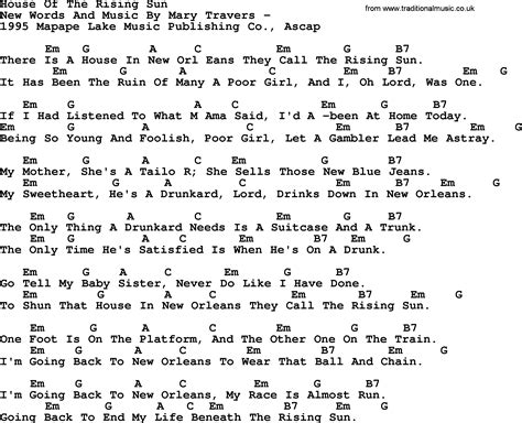 house of the rising sun tabs 3