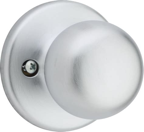 Weiser Fairfax Satin Chrome Door Knob Non Turning Interior Door Handles Dummy Knobs For