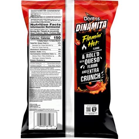 Doritos Dinamita Flamin Hot Queso Rolled Tortilla Chips Oz Kroger