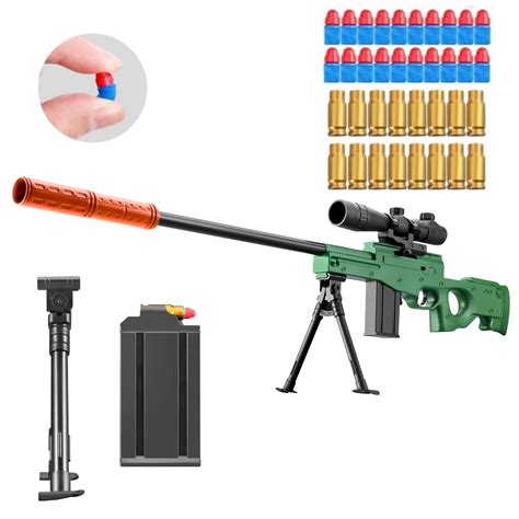 Amazon.com: Kyliandi Soft Bullet Toy Gun Sniper Rifle with Scope