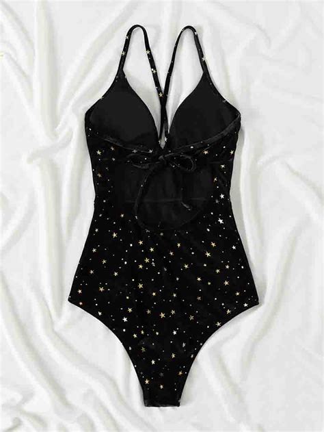 Black Sexy Deep V Backless One Piece Swimsuit On Luulla