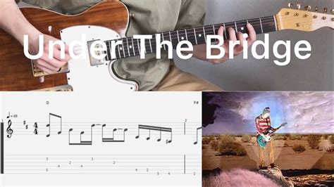 Red Hot Chili Peppers Under The Bridge Guitar Cover With Tabs Chords Youtube