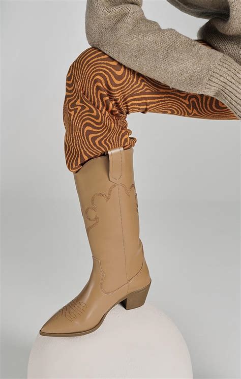 CarwezaViolet Nude Kadın Topuklu Çizme