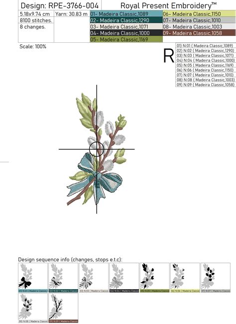 Vintage Easter Chick With Pussy Willow Royal Present Embroidery