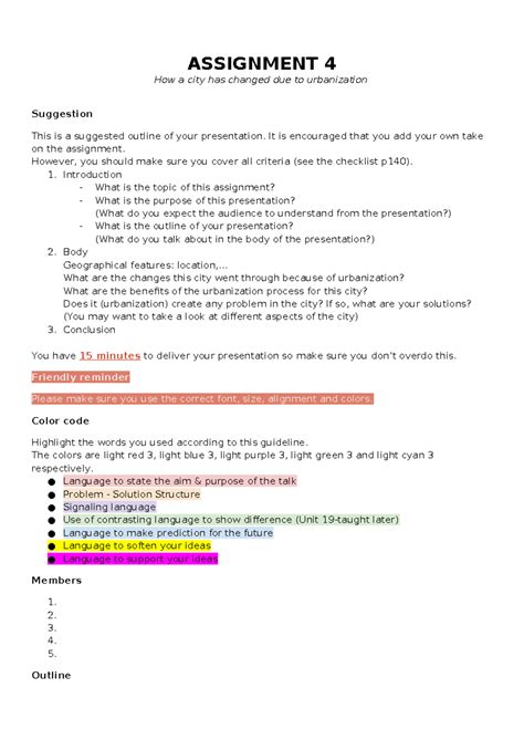 Assignment 4 - Describing a city - ASSIGNMENT 4 How a city has changed