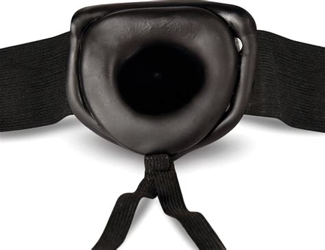 Dr Skin Holle Strap On Dildo Met Harnas 19 Cm Zwart Bol