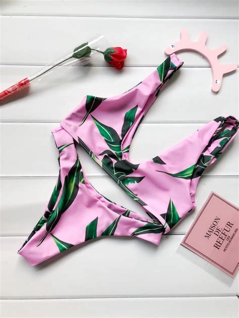 Watercolor Floral Bikini Bikinis Bikini Set Swimsuits Beachwear Bathing My Xxx Hot Girl