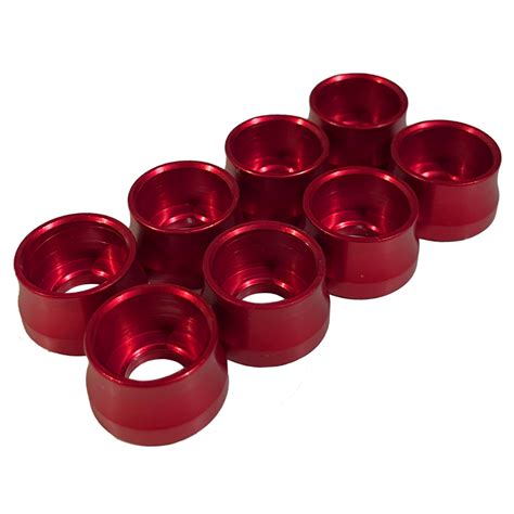 Kit Arruela Acabamento Anodizada Vermelho Brilhante M Shopee Brasil