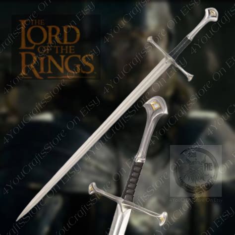 Narsil Sword Of King Elendil Replica Lotr Sword Of Anduril Etsy