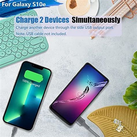 Loytal Funda De Batería Para Samsung Galaxy S10e Funda De Carga De Batería Extendida Recargable