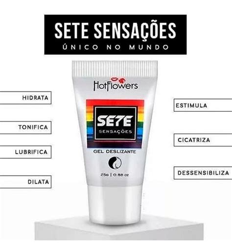 Gel Deslizante Lubrificante Sete 7 Sensações Hot Flowers 25g Mercado Livre