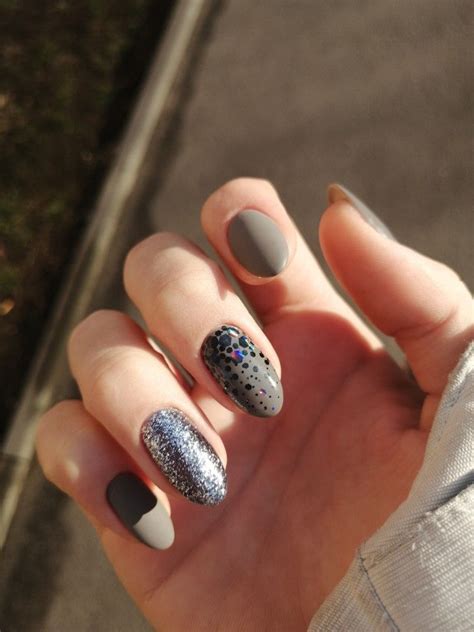 Серый маникюр | Nails, Beauty