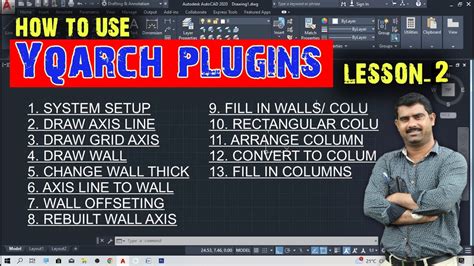 How To Use Yqarch Plugin In Autocad Plugin For Autocad Yqarch