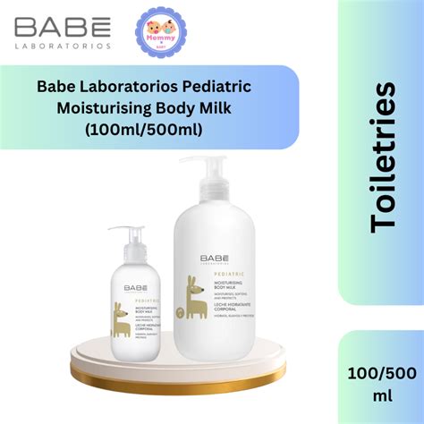 Babe Laboratorios Pediatric Moisturising Body Milk 100ml 500ml Shopee Malaysia
