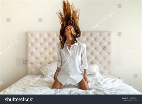 beautiful young sexy girl posing  stock photo  shutterstock