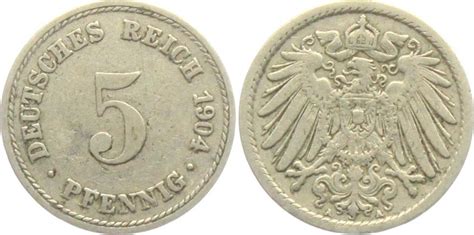 Kaiserreich A Pfennig Gro Er Adler Ss Ma Shops