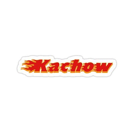 Kachow Sticker Sticker For Sale By Charislit