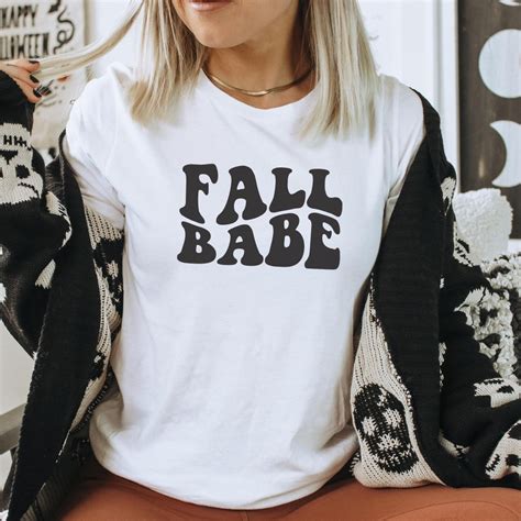 Fall Babe SVG Wavy Font Svg Halloween Svg Spooky Svg Fall Etsy