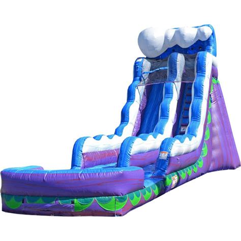 JumpOrange Toboggan Gonflable De 19 Pi Avec Piscine Splash Wayfair Canada