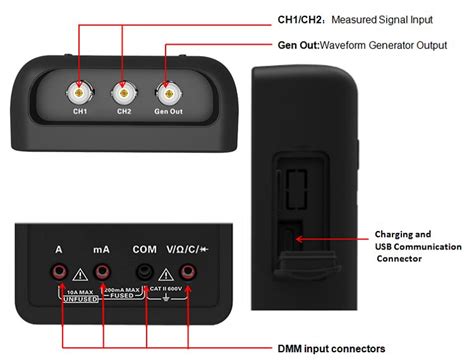 Hantek 2D72 preiswertes 2CH 70MHz Digital Oszilloskop, Digital ...