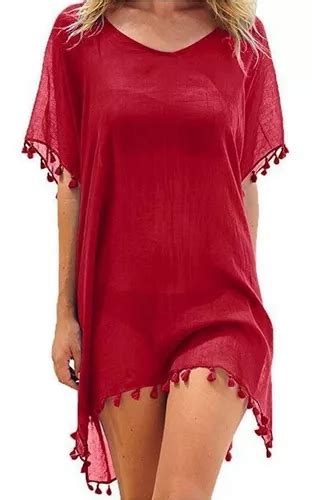 Alberca Pareo Salida De Playa Vestido Elegante Mujer Bikini Meses Sin Inter S