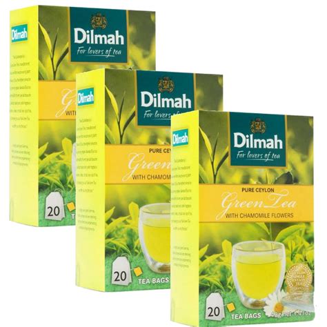 Amazon Dilmah Pure Ceylon Camomile Flavored Green Tea Tea