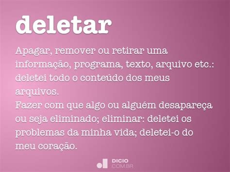 O Que Significa Deletar