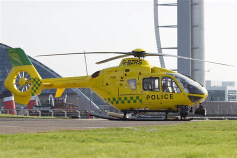 Police Scotland Eurocopter Ec135t2 G Bzrs At Glasgow Helip Flickr