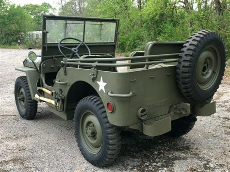 1942 Willys Mb Military Jeep For Sale