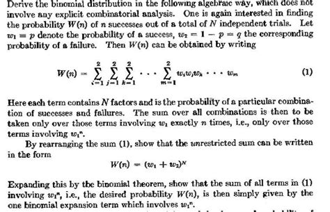 [solved] Derive The Binomial Distribution In The F Solutioninn